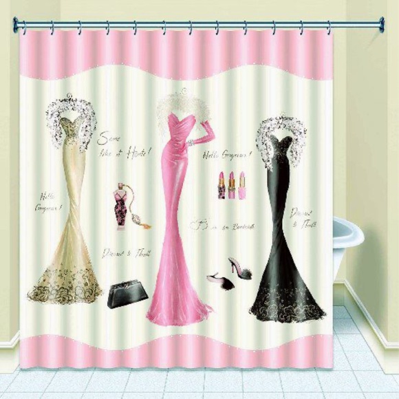 Avanti Linens Dressed To Thrill Fabric Shower Curtain 2/$35 - Picture 2 of 4